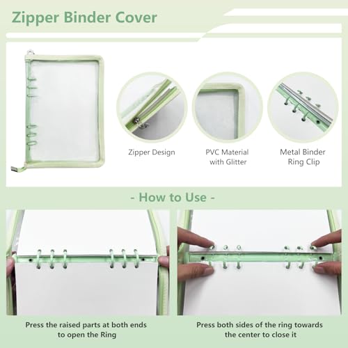 Reusable Sticker Storage Organizer Binder Collecting Book A5, Green - color: Green