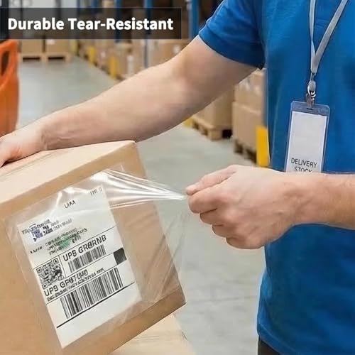9527 Product 6" x 9" Clear Adhesive Top Loading Packing List Clear Shipping Pouches, Mailing/Shipping Label Envelopes (500 Pack) - size: 6" x 9" | 500 pack