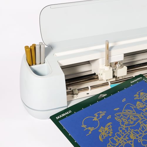 DOOHALO Metallic Pens Gold Silver Marker Compatible with Cricut 3/Maker/Explore 3/Air 2/Air Machine 1.0 Medium Point Tips for Drawing Writing - color: Silver Metallic 7 Pens
