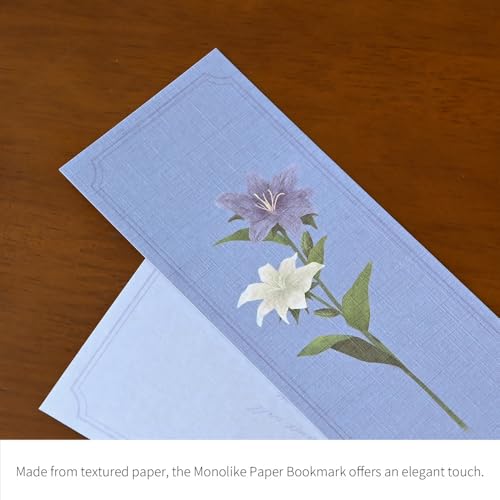 Monolike Olivia's Flowers Paper Bookmarks - 36-Pack, 9 Unique Designs, DIY Bookmark, Gift for Book Lovers - color: Paper - Olivia's Flowers