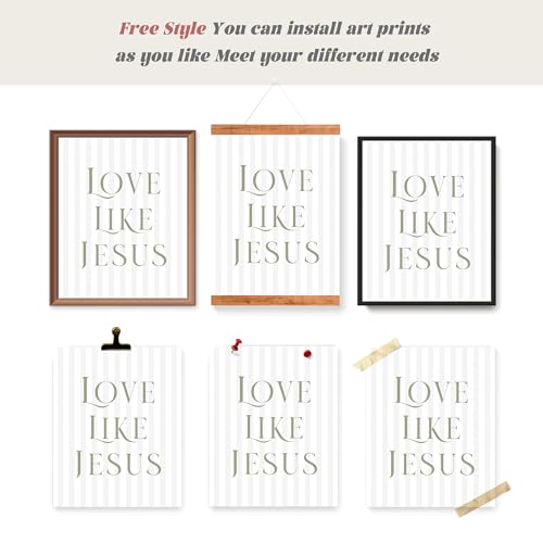 LARTSFRO Coquette Beige Bow Jesus Wall Art Decor Posters, Beige Bow Christian Room Bedroom Bathroom Wall Art Decor Aesthetic for Teen Girls Gifts, Inspirational Bible Verses Bow Wall Decor, 10x8 Inch Set of 4 Bow Pictures (UNFRAMED) - color: beige bow, si
