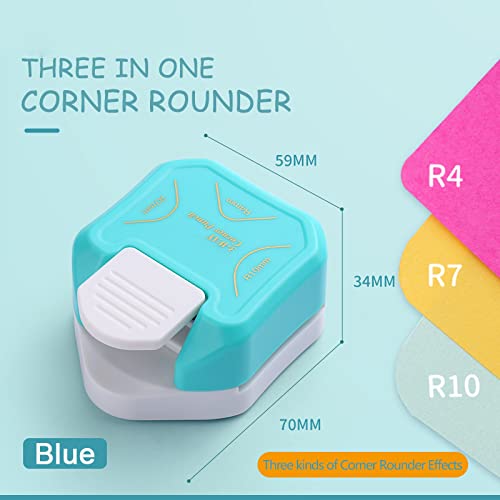 2Pcs Score Board Multi-Purpose Scoring Board Envelope Maker with Bone Folder and 3 in 1 Corner Rounder Paper Punchfor Card Making and DIY Projects Multi- Purpose Scoring Board & Score and Fold Tools - color: White；blue, size: Score Board with Bone Folder+