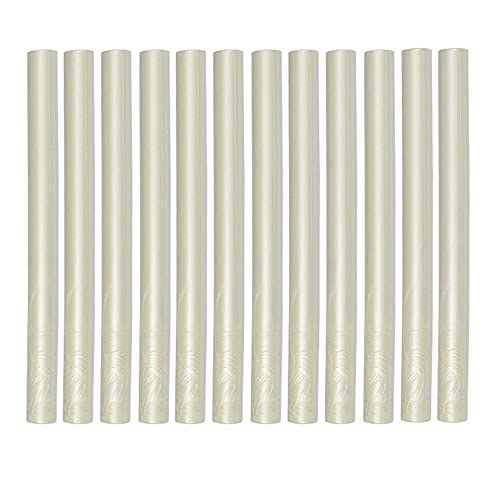 12PCS Pearl White Wax Sealing Sticks for Wax Seal Stamp, YOSENLING Seal Wax Sticks for Glue Gun,Great for Wedding Invitations, Wine Packages,Cards Envelopes, Gift Wrapping (Pearl White) - color: Pearl White