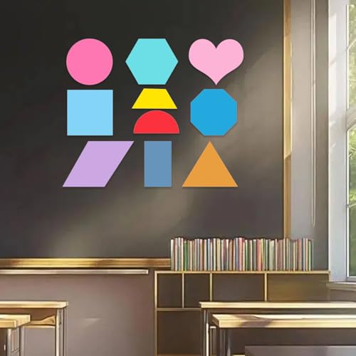 Star Heart Paper Cut-Outs, Assorted Color Shape Cards for Decor &DIY Crafts