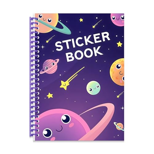 B5 Reusable Sticker Collecting Book Blank Sticker Album (Style K Purple) - color: Style K Purple