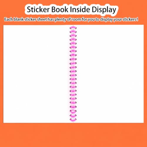 B5 Reusable Sticker Collecting Book Blank Sticker Album (Style B Pink) - color: Style B Pink