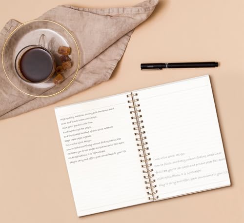 Floral Flower Garden Spiral Notebook Journal, 5.5×8.3 Inch - color: flower 10