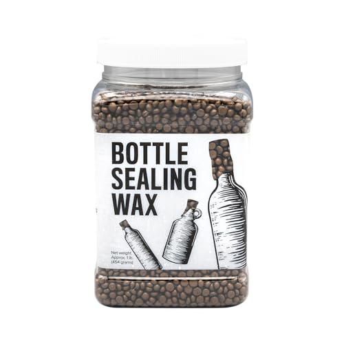 Blended Waxes, Inc. Bottle Sealing Wax, Pastille Wax Seal Beads For Wine, Beer, and Liquor Bottle Sealing, Seals Between 25-30 Bottles, 1 lb, Granite Pearl - color: Granite Pearl