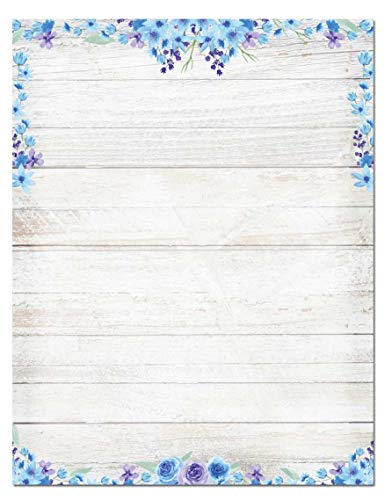 Stonehouse Collection Blur Floral Letterhead, 8.5" x 11", 60 Sheets | Ideal for Home & Office. Premium 60lb Matte Paper, 92 Brightness for Vivid Color Printing, USA Made - color: Blur Floral