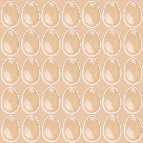 10 Pcs Easter Egg/Balloons Shape Clear Shaker Cover for Card Making, Translucent Dimensional Plastic Puffy Shaker Window Blister Adhesive Dome Covers for DIY Craft Scrapbooking Easter Birthday Decor - color: Easter Egg / Balloons