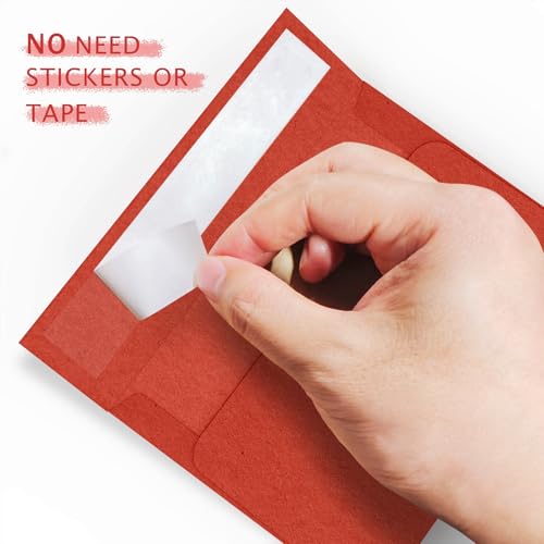 Red A2 Invitation Envelopes Self Seal 100 Pack, 4.375 x 5.75 - color: red, size: A2