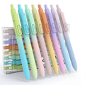 inkipen 8 Pcs Gel Pens-Black Ink, Fine Point(0.5mm),with Fidget Clip - color: 8PCS Multicolor