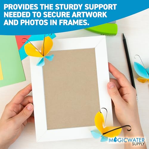 MagicWater Chipboard Sheet - 5x7-22 pt - 0.022" Thick - 50 Pack | For DIY Projects, Heavy Duty Kraft, Paperboard for Scrapbooking, Books, Picture Frame Backing, Art Projects & Crafts - color: Kraft 50 Pack