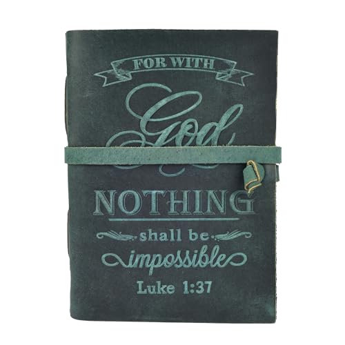 LEATHER VILLAGE Bible Study Journal, Turquoise 7x5. - color: Turquoise, size: 7 inches X 5 inches