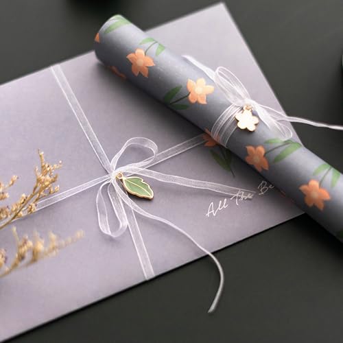 72 Pcs Stationery Paper Envelopes Set Lovely Floral (6Style) | Includes 24 Lined Writing Paper & 12 Envelopes, Cute Letter Writing Stationary Paper Envelopes Kit for Girls Office School - color: Flower
