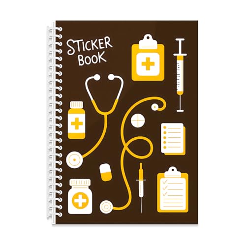 B5 Reusable Sticker Collecting Book Blank Sticker Album (Style F Brown) - color: Style F Brown