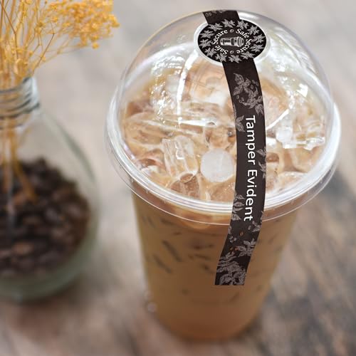 800 PCS Safe Secure Tamper Evident Seals Stickers for Drink Lids