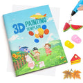 SONGTIY 3D Printing Drawing Book, Colorful 40 Patterns Thick Paper Template - color: Cute Childhood