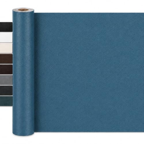 JuCheng Self-Adhesive Leather Repair Kit, Blue, 17x158 Inch - color: Blue, size: 17 in x 158 in