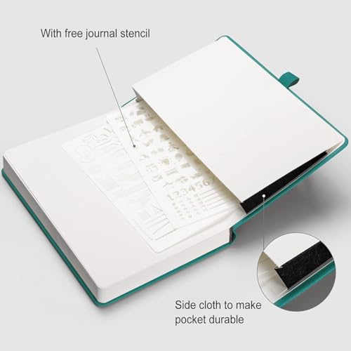 AHGXG Dotted Journal, 320 Pages, A5 (5.75'' × 8.38'') - color: Cyan, size: A5