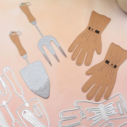 Lapoo Tool Metal Cutting Die for Scrapbooking - Durable, Cut Stencils for DIY Scrapbook Photo Album Decorative Paper Card, Card Making Supplies, Embossing (Shovel Tools 4.9 x 2.7 in) - color: Shovel Tools 4.9 x 2.7 in