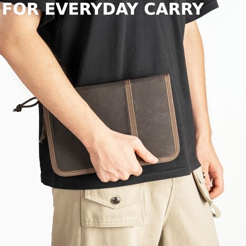 Field Journal Notebook A5 Planner Cover with Zipper, Travel Journal Cover - size: A5 Zippered