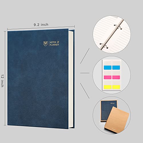 EMSHOI Undated Hourly Daily Planner, 240 Pages, A4 Size (9.2" x 12") - color: Blue