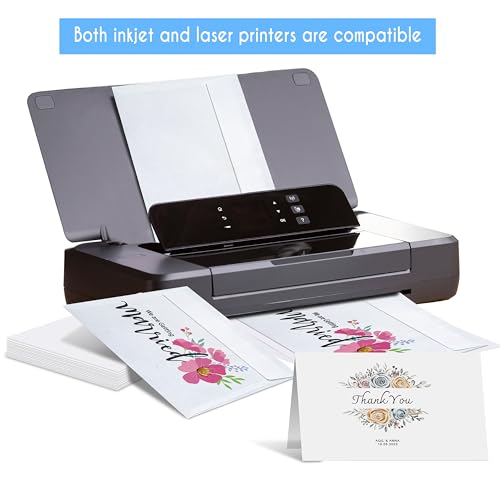 Blank Cards and Envelopes 4x6, 30 Pack White Invitation Card Stock with 30 Pack A4 Size, Self-Seal Thank you Blank Greeting Cards with Envelopes for All Occasion DIY, Print custom - color: White, size: A4 Envelopes & 4x6 Cards