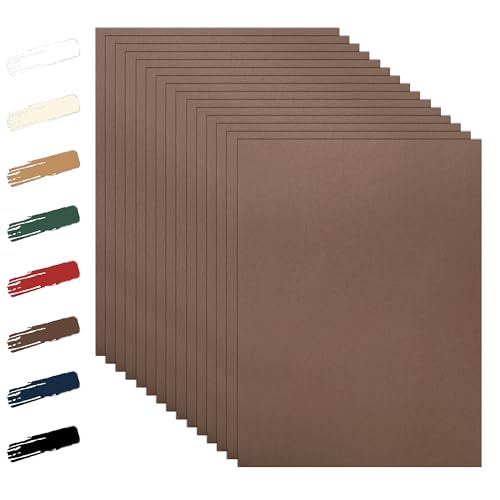 Guakicae 100 Sheets Coffee Color Cardstock 8.5 x 11 Craft Paper 92lb - color: Coffee, size: 100 Sheets