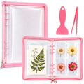 Sticker Organizer Binder with Clear Pockets & Zipper, Reusable A5 Stickers Collecting Book Album Holder with 10 Release Papers for Planner, Journaling, Sticker Collection (pink) - color: Pink
