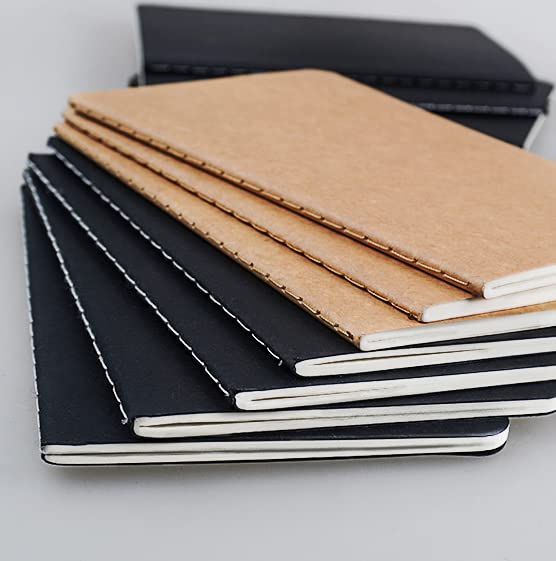 Gwybkq Mini Notepads Bulk 60 Pack Small Journal Pocket Notepad - color: 60 Packs Lined&Black Brown Cover, style: Ruled/Lined