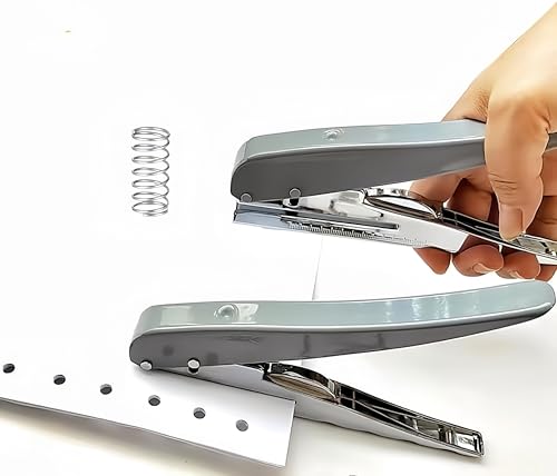 Single Hole Punch, Heavy Duty Hole Puncher Handheld Paper Puncher Small Hole Punch for Crafts Cards Paper Tags Scrapbook-5/16 inch (8mm) - size: 5/16 inch (8 mm)