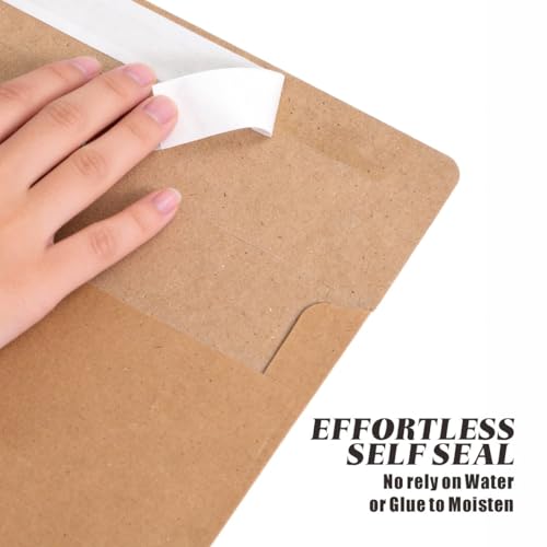 30 Pack A4 Blank Cards with Envelopes, 4x6 Kraft Folded Cardstock and Matching Self-Seal Envelopes, Printable Thank You Greeting Cards, for DIY, Custom Printing, Wedding, Birthday & All Occasions - color: Kraft, size: 30 Pack A4 Cards and Envelopes (4.72x