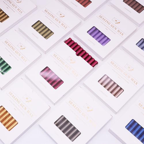 Light Pink Sealing Wax Sticks, HOSEALING 10pcs Glue Gun Sealing Wax Sticks for Wax Seal Stamp, Pink Wax Seal Sticks for Wedding Invitations, Letter Envelope Seals, Great Gift Ideas - color: Light Pink