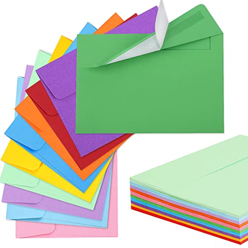 65 Pack Colored Envelopes, 4 x 6 Envelopes, Card Envelopes A4 Envelopes Envelopes for Invitations, Printable Invitation Envelopes for Weddings, Invitations, Photos, Postcards, Greeting Cards - size: A4 (4" x 6")