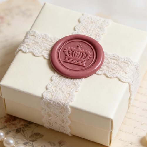 LANKIN Crown Wax Seal Stamp, Royal Theme; 25mm Brass Head - color: Crown
