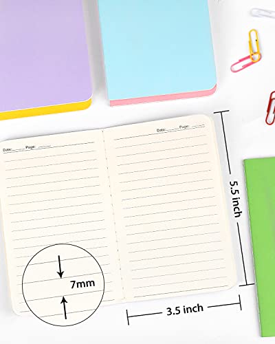Gwybkq Small Lined Notepads Bulk 36 Pack Mini Pocket Notebooks Journal Set - color: 36 Packs Lined&colorful Cover, style: Ruled/Lined