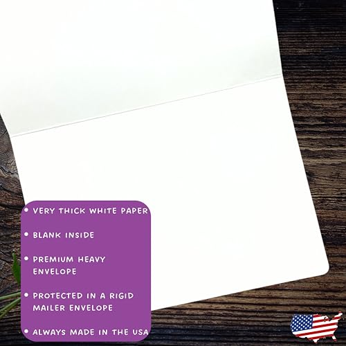 Whitman and Daughter Patriotic Soldier Greeting Card with Kraft Envelope, Blank Inside, 5x7 Inch, Made in the USA, Thank You for Your Service - 1484
