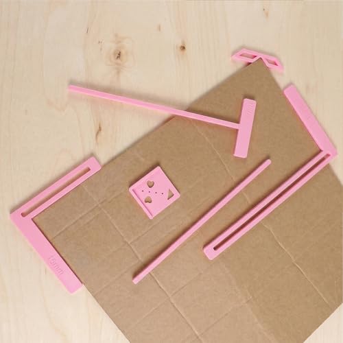 6 Pcs Bookbinding Easy Scrapbooking Tool for Starter - color: Pink