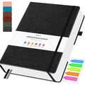 Blank Journal, Hardcover Sketchbook 8.5" x 11", 320 Pages Blank Notebook A4 | Extra-Thick with 2X Creative Space, 100gsm No Bleed Paper, Leather Hardcover, Lay-Flat for Drawing, Writing, Mind Mapping - color: Black, size: A4