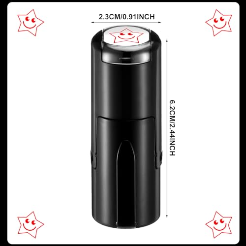 Supervitae 2 Pack Smile Star Print Stamps Red Ink Smile Star Stamper - color: Red, style: Smile Star