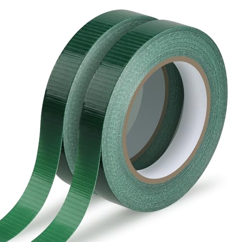 2Rolls Green Floral Tape 3/4IN×33Yd Waterproof Florist Tape for Flower - size: 2 rolls/0.75in
