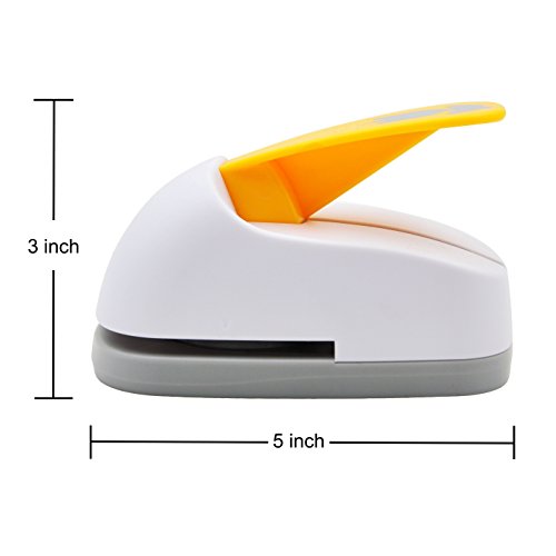 Craft Lever Punch 1 3/8X1 3/8 inch Equilateral Side Square Paper Punch （Corner to Corner 2inch） Professional Tool for Paper Crafting DIY Projects，Gifts，Stationery，Greeting Cards Arts Fun Projects - color: Square