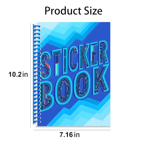 B5 Reusable Sticker Collecting Book Blank Sticker Album (Style J Dark Blue) - color: Style J Dark Blue