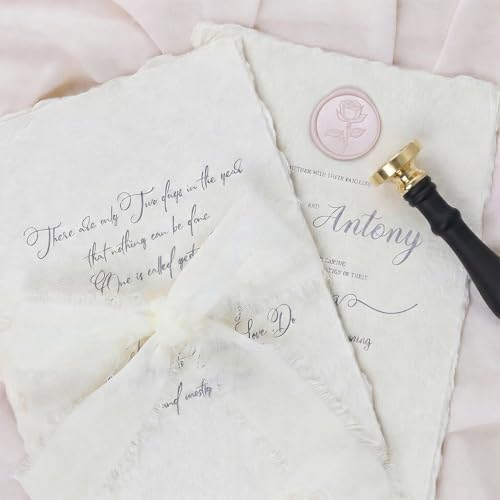 UNIQOOO 3D Embossed Relief Rose Flowers Wax Seal Stamp with Wooden Handle, Floral Botanical Theme Vintage Brass Stamp for Wedding Invitation, DIY, Gift Wrap, Envelopes, Christmas Card - color: Rose