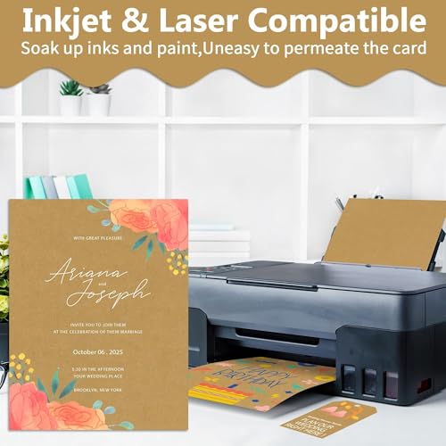 40 Sheets Brown Kraft Cardstock - 8.5'' x 11'' 65lb - color: Brown Kraft, size: Letter Size [40 Sheets]
