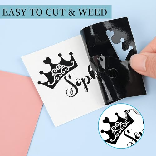 Matte Black Permanent Vinyl (30 Pack; 12” x 12”) Permanent Vinyl Bundle for Silhouette, Cameo Cutters, Signs, Scrapbooking, Craft Die Cutters - color: 30 Pack Matte Black