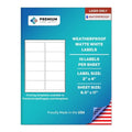 Premium Label Supply Waterproof White Address Sticker Labels – 2" x 4" – Laser Printers Only – (10 per Sheet), 1000 Sheets - 10,000 Total Adhesive Labels - size: 10000 Labels