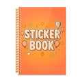 B5 Reusable Sticker Collecting Book Blank Sticker Album (Style E Orange) - color: Style E Orange