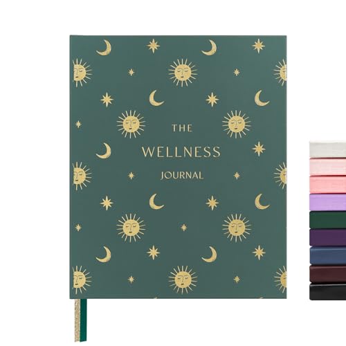 &And Per Se Wellness Journal, Self Care & Daily Journal for Women, Mental Health Planner with Habit Tracker, Diet & Goals, Undated, Gift-Ready (Celestial Green) - color: J-Celestial Green, size: 6.5 x 8 Inch